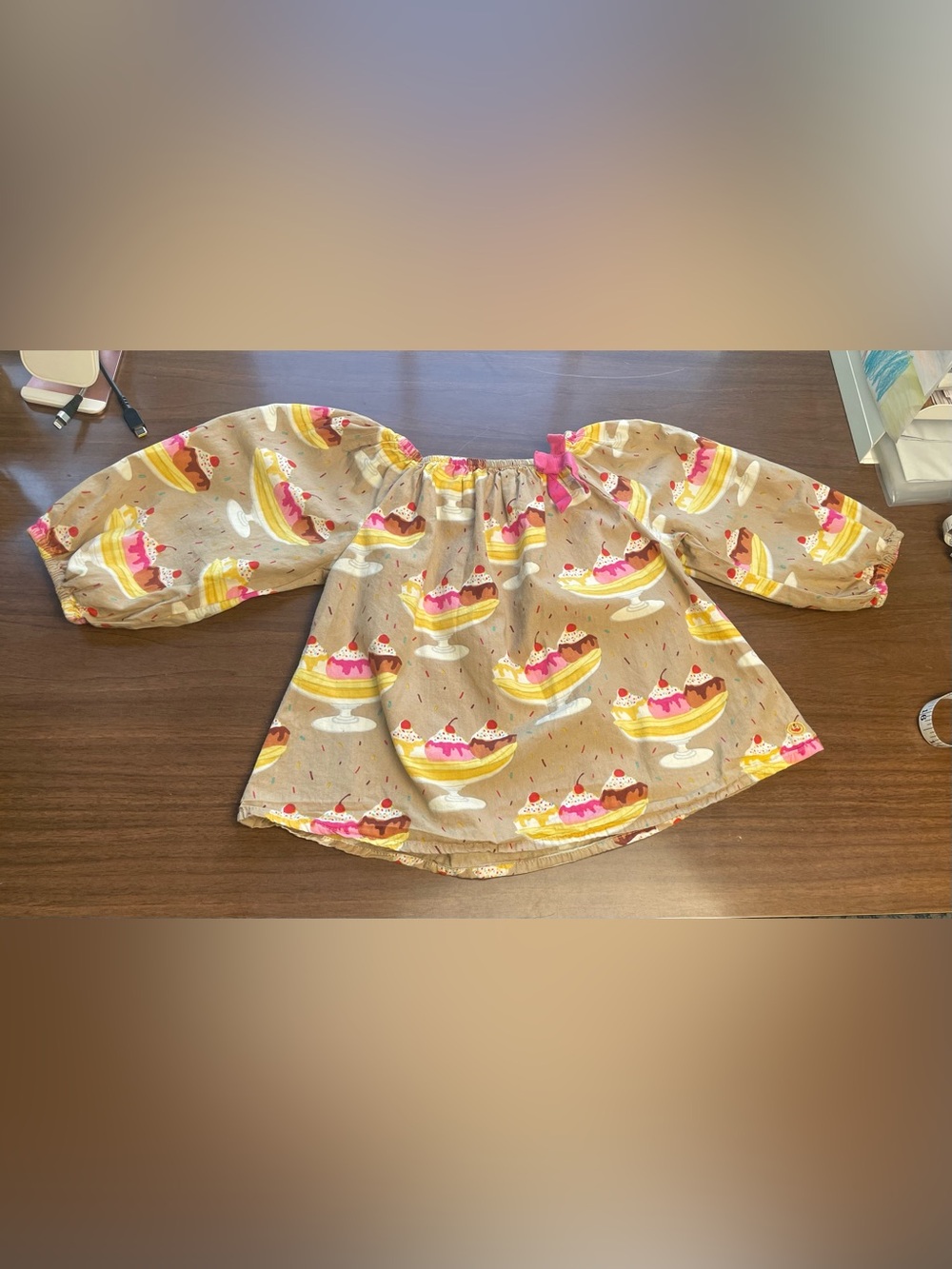 Happy by Pink Chicken Banana Split Top